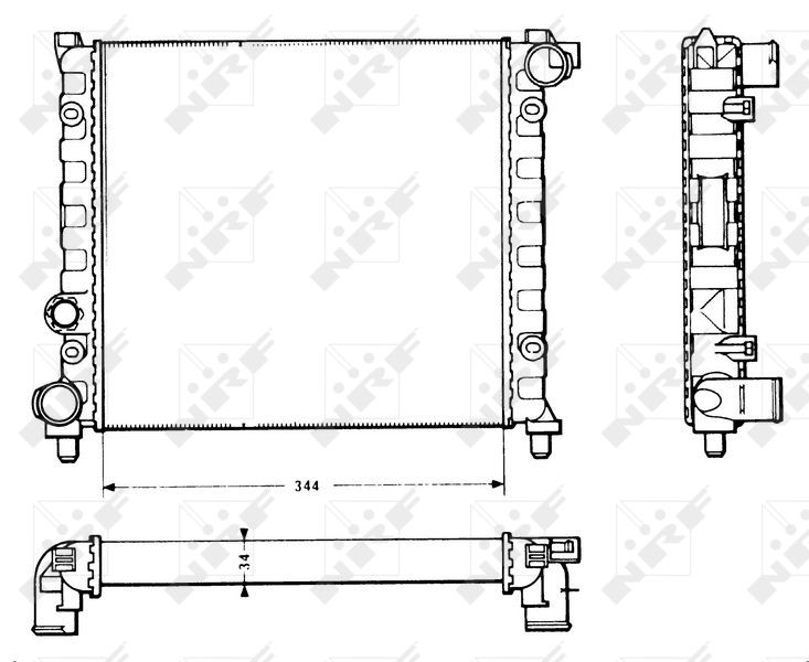 NRF 58766 Radiator, engine cooling