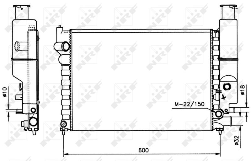 NRF 58802 Radiator, engine cooling