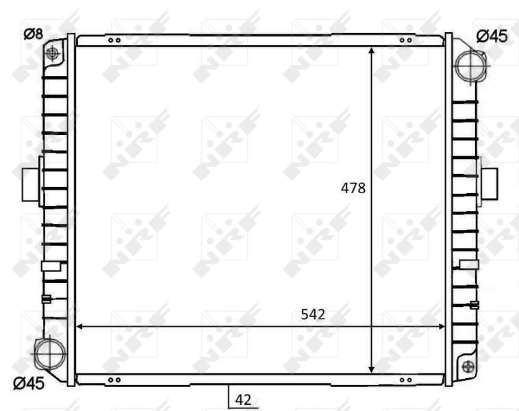 NRF 58825 Radiator, engine cooling