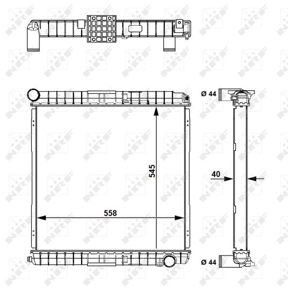NRF 58827 Radiator, engine cooling