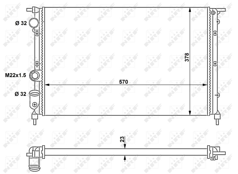 NRF 58852 Radiator, engine cooling