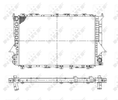 Radiator, engine cooling NRF 58870