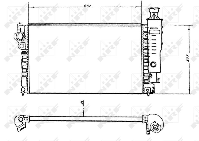 NRF 58891 Radiator, engine cooling