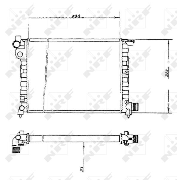 NRF 58893 Radiator, engine cooling