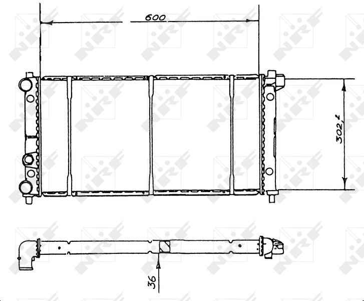 NRF 58904 Radiator, engine cooling