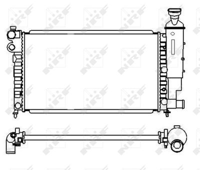 Radiator, engine cooling NRF 58920