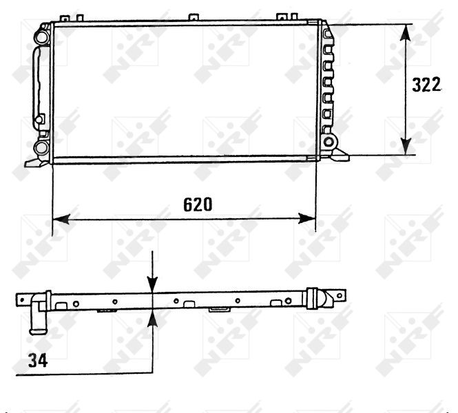 NRF 58928 Radiator, engine cooling