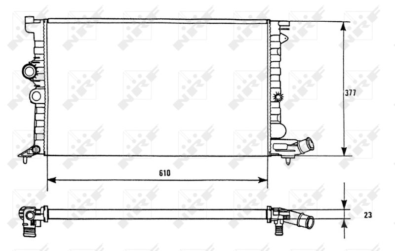 NRF 58946 Radiator, engine cooling