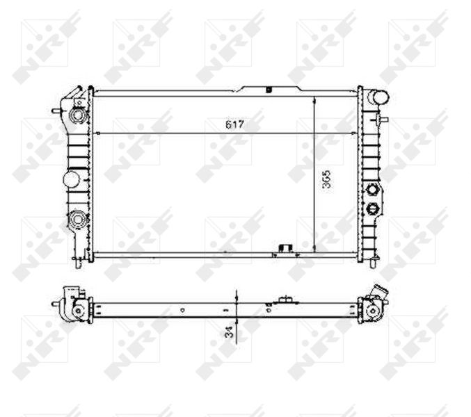 NRF 58973 Radiator, engine cooling