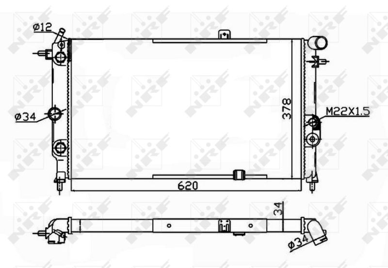 NRF 58973A Radiator, engine cooling