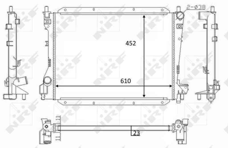 NRF 59050 Radiator, engine cooling