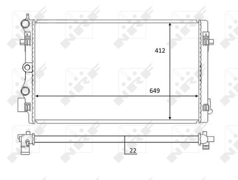 NRF 59056 Radiator, engine cooling