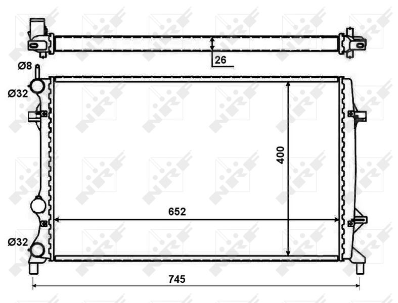 NRF 59057 Radiator, engine cooling
