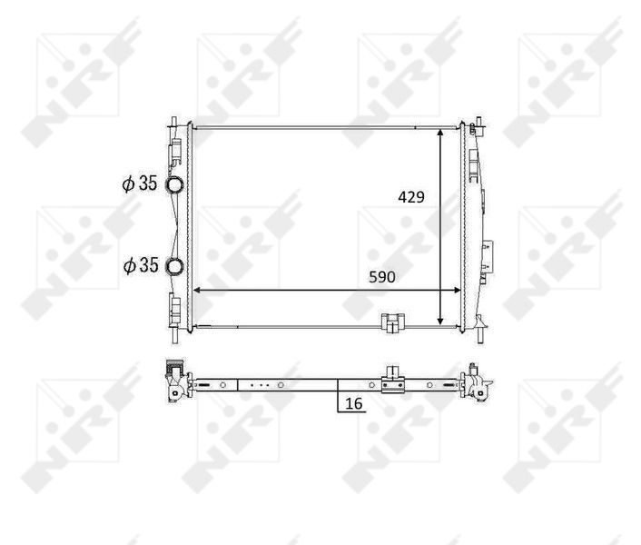 NRF 59061 Radiator, engine cooling
