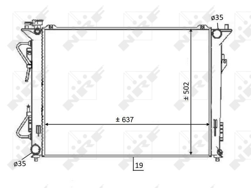 NRF 59064 Radiator, engine cooling