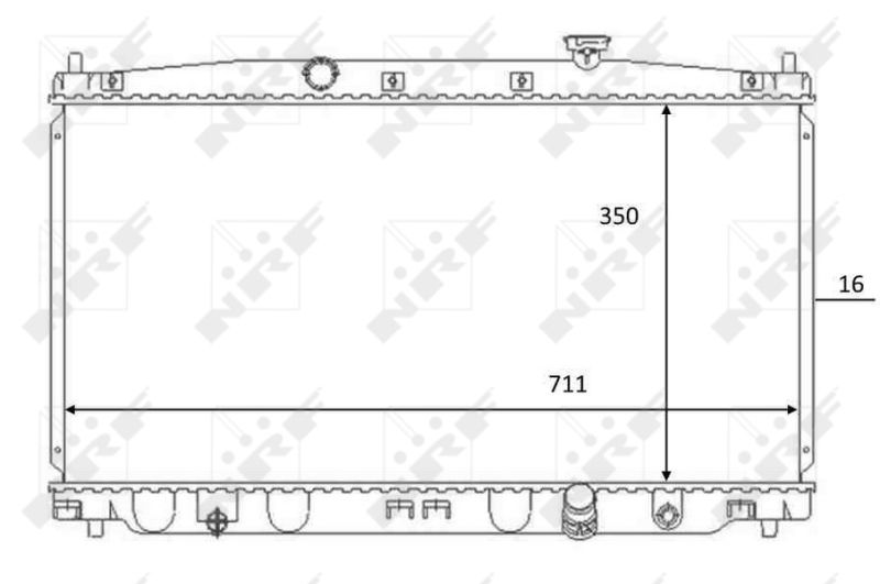 NRF 59066 Radiator, engine cooling