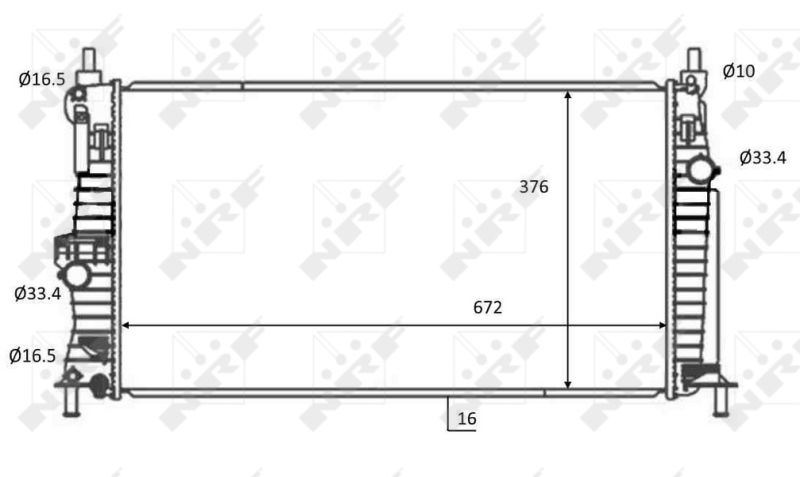 NRF 59068 Radiator, engine cooling