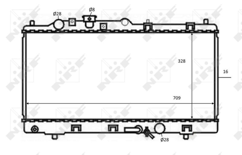 NRF 59075 Radiator, engine cooling
