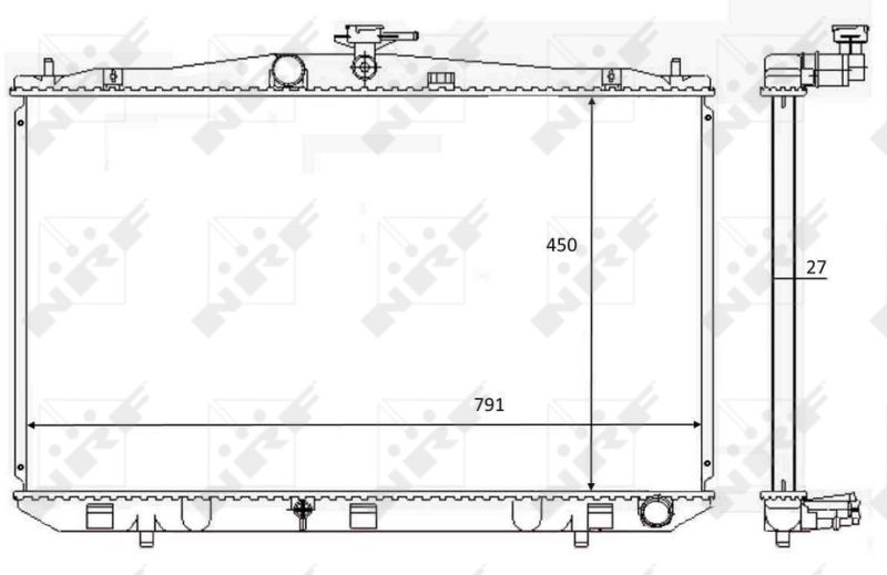 NRF 59081 Radiator, engine cooling