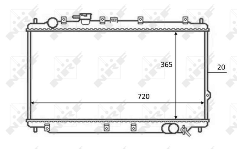 NRF 59082 Radiator, engine cooling