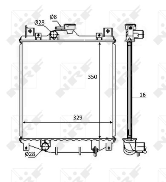 NRF 59083 Radiator, engine cooling