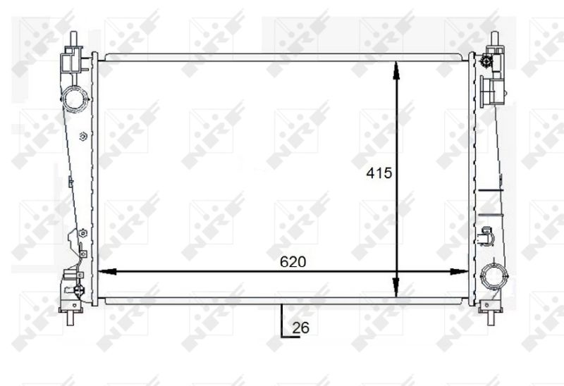 NRF 59084 Radiator, engine cooling