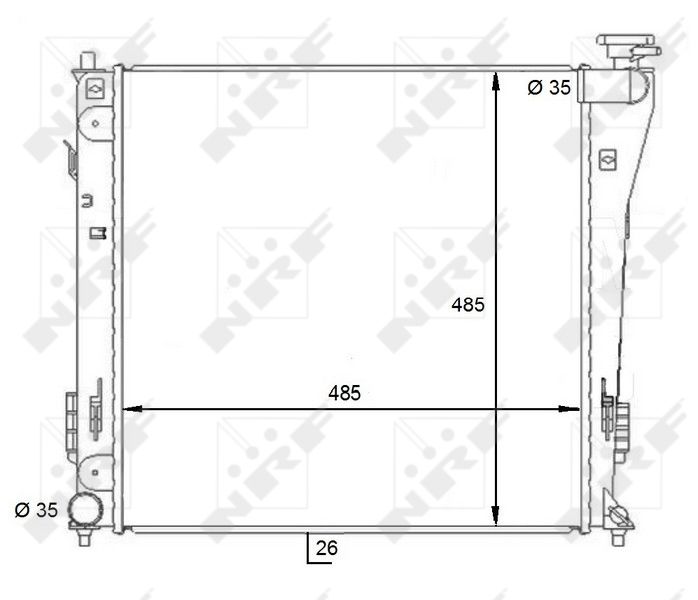 NRF 59086 Radiator, engine cooling