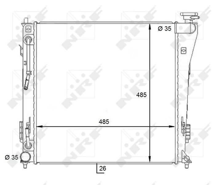 NRF 59087 Radiator, engine cooling