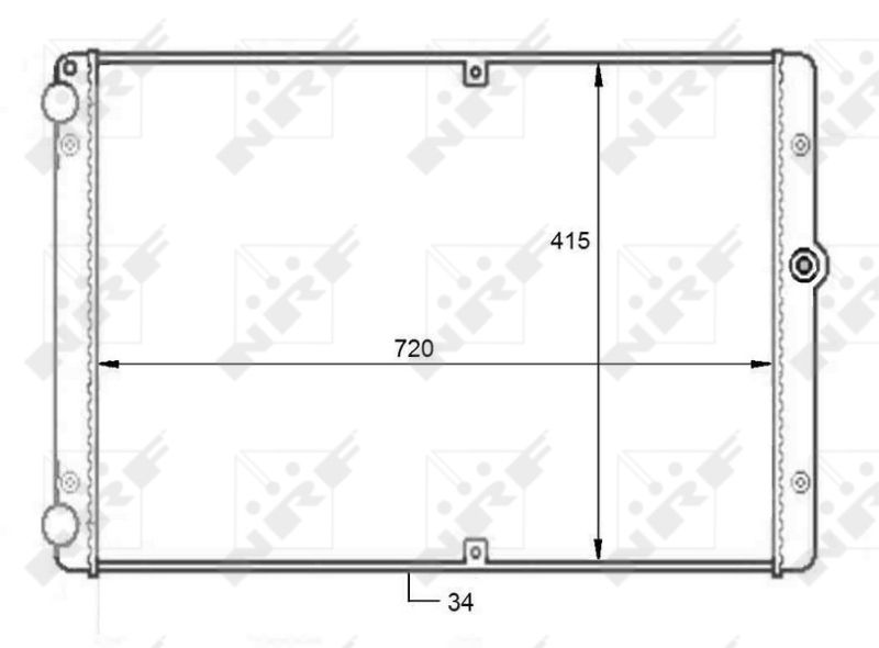 NRF 59088 Radiator, engine cooling