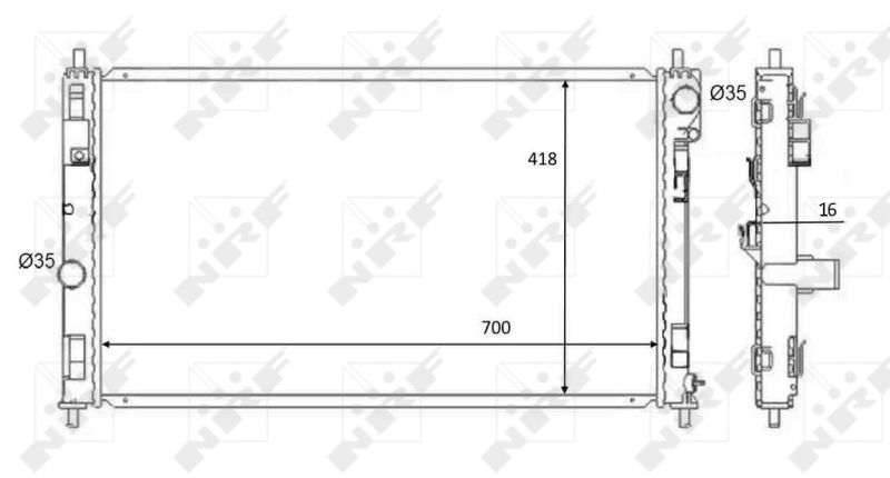 NRF 59089 Radiator, engine cooling