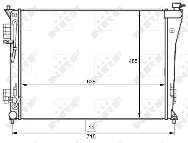 NRF 59097 Radiator, engine cooling