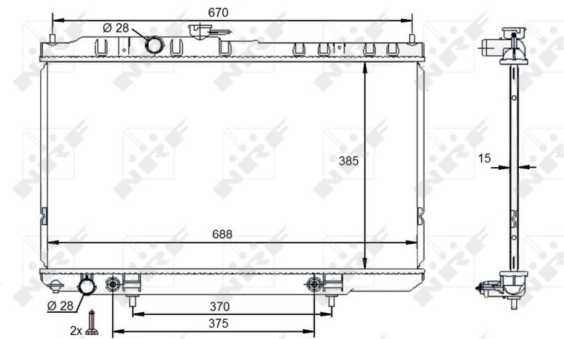 NRF 59100 Radiator, engine cooling