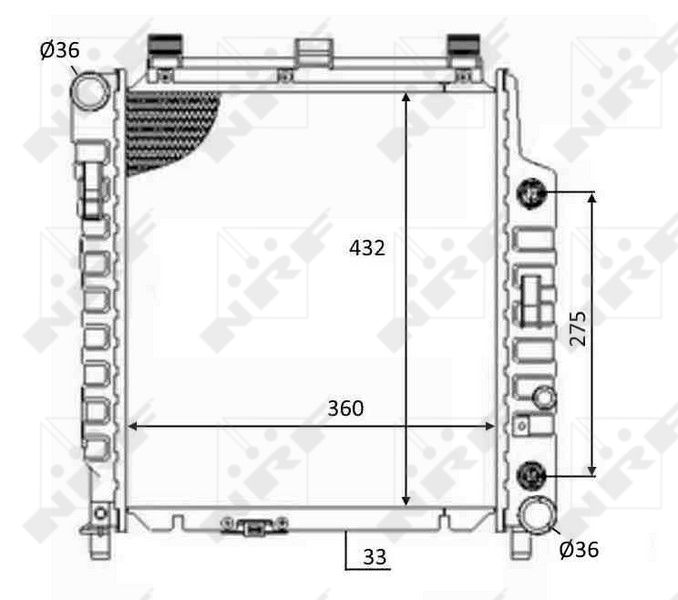 NRF 59102 Radiator, engine cooling