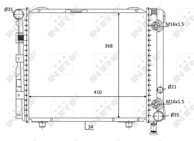 NRF 59103 Radiator, engine cooling