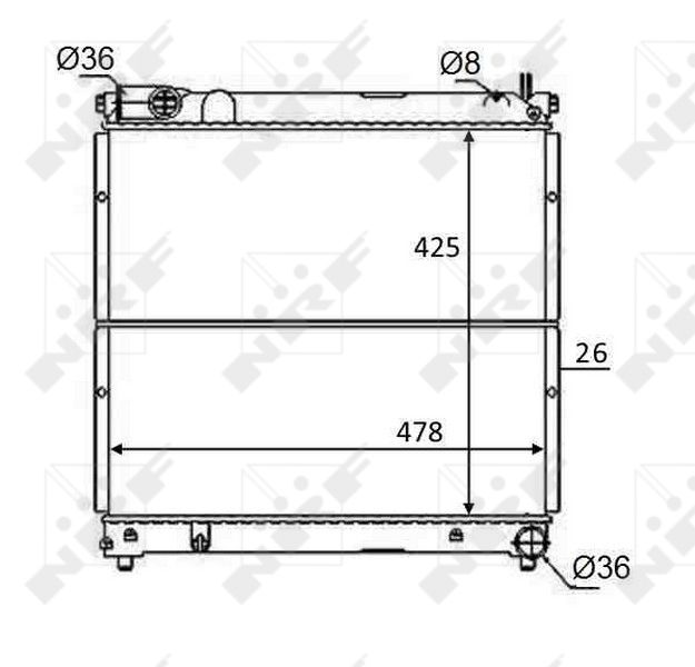 NRF 59106 Radiator, engine cooling