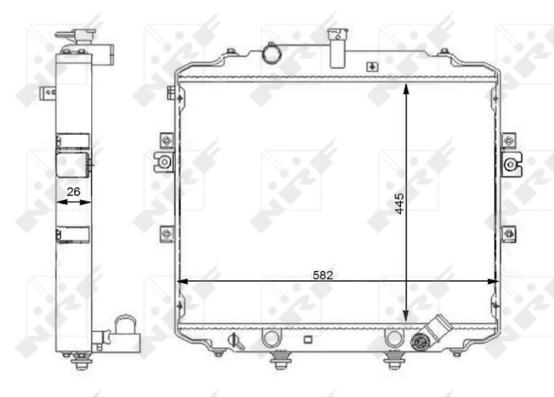 NRF 59107 Radiator, engine cooling