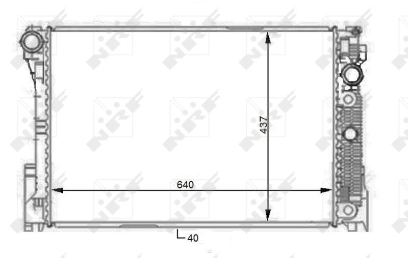 NRF 59108 Radiator, engine cooling