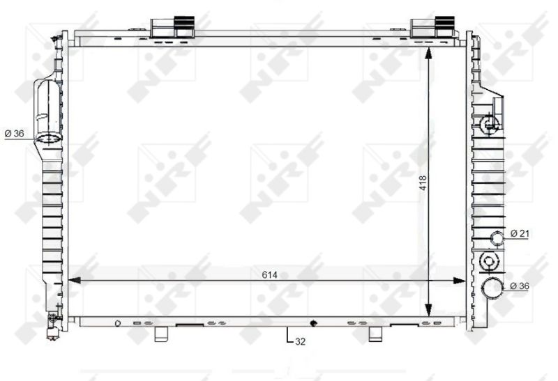 NRF 59111 Radiator, engine cooling