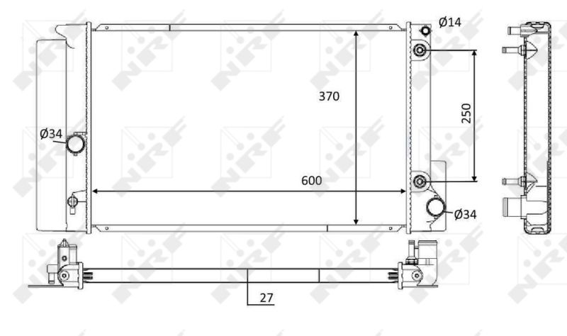 NRF 59115 Radiator, engine cooling