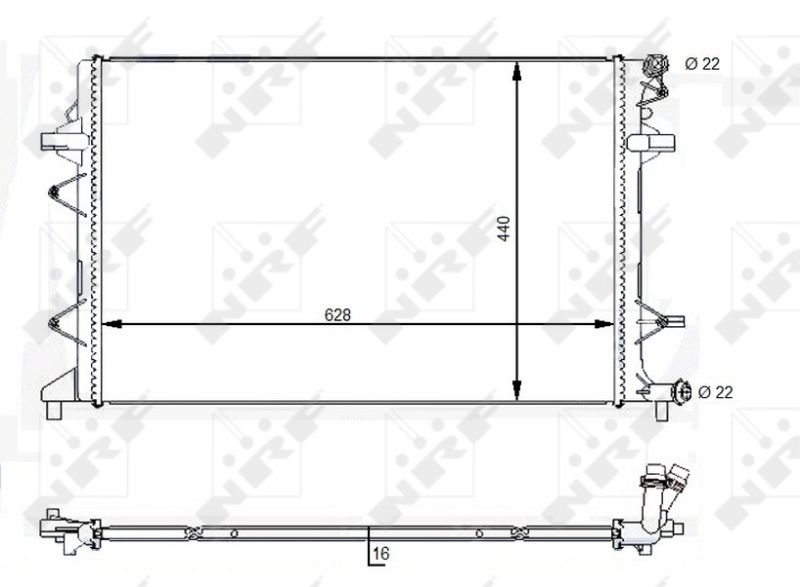 NRF 59118 Radiator, engine cooling