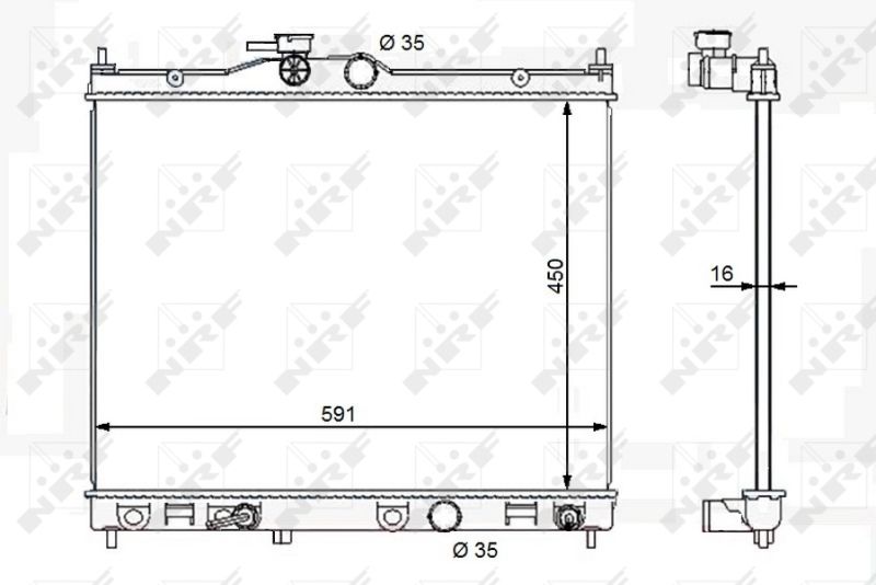 NRF 59119 Radiator, engine cooling