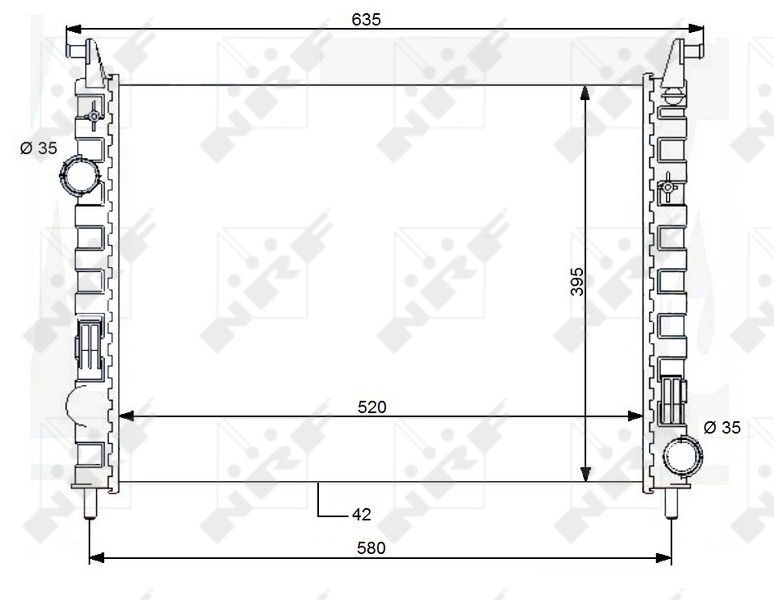 NRF 59120 Radiator, engine cooling