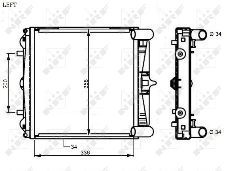 NRF 59130 Radiator, engine cooling