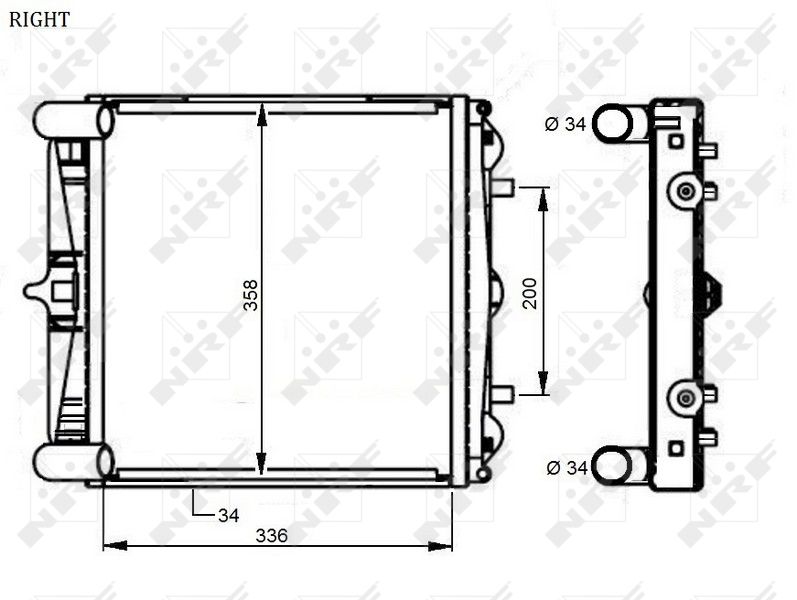 NRF 59131 Radiator, engine cooling