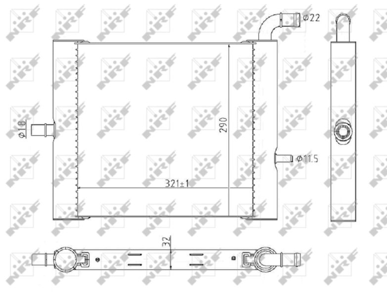 NRF 59176 Radiator, engine cooling