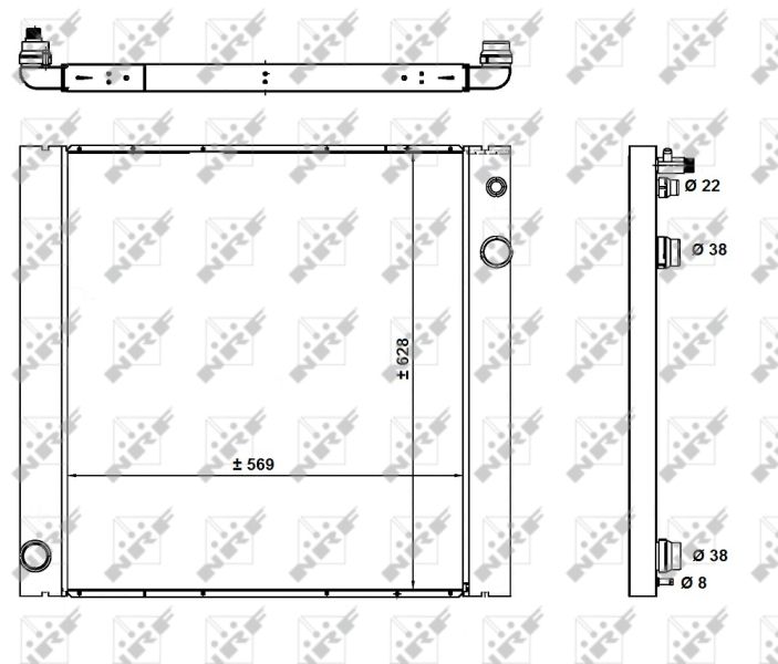 NRF 59182 Radiator, engine cooling