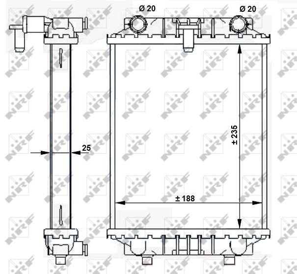 NRF 59183 Radiator, engine cooling
