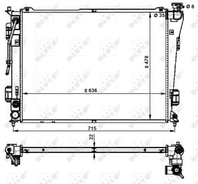 NRF 59200 Radiator, engine cooling