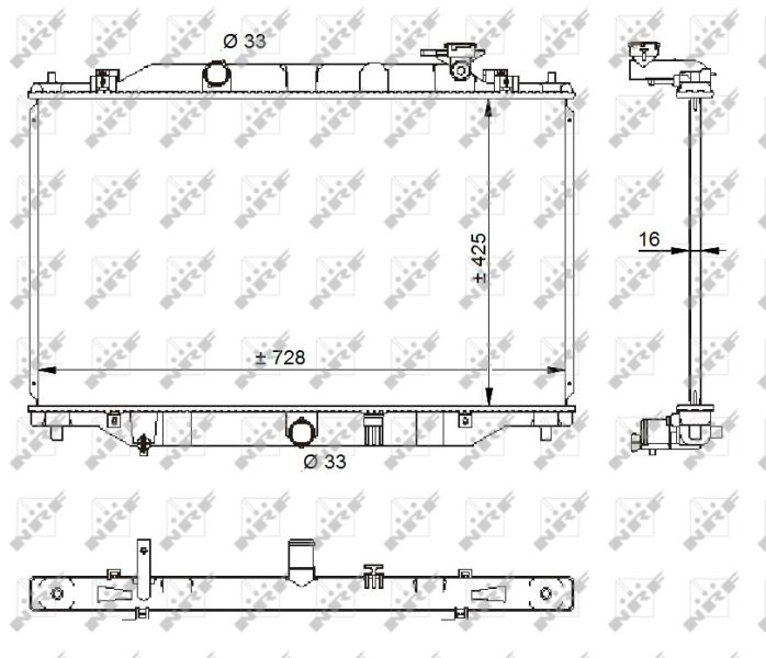 NRF 59206 Radiator, engine cooling
