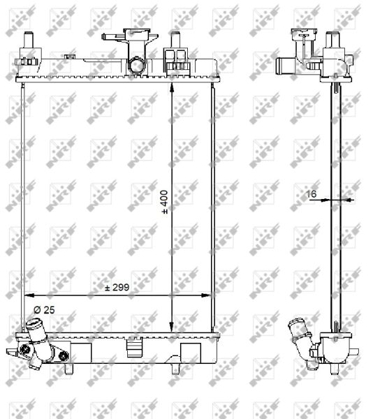 NRF 59207 Radiator, engine cooling
